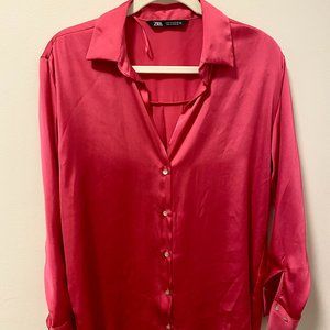 Zara Pink Button Down